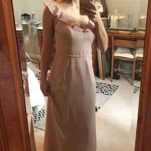 Monique Lhuillien Dusty Rose Bridesmaid Dress